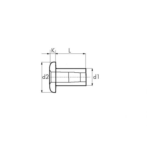 REMACHE BSV BRALO ALUMINIO CABEZA ALOMADA